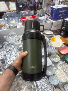 فلاسک کوهستان ۲ لیتر یونیک اصلی وارداتی ساخت چین کد UN-1837 جنس استیل لیوان دار