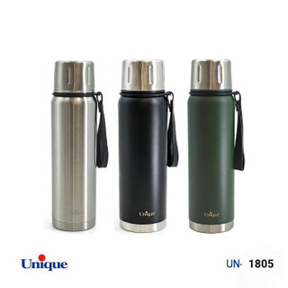 فلاسک قلمی ۱ لیتری یونیک اصل وارداتی ساخت چین کد UN-1805 جنس استیل نگهداری بالای ۸ ساعت